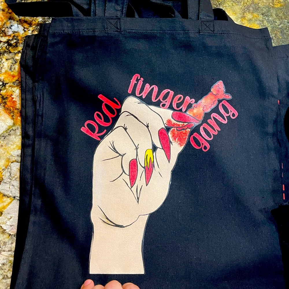 Tote Bag Red Finger Gang
